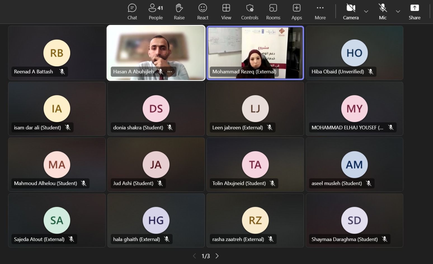Birzeit University Legal Clinic Hosts Palestinian Maintenance Fund Lawyer for “Enforcement Law” Course